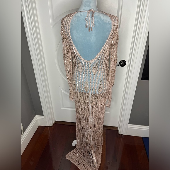 Retrofete CHERRI SEQUIN CROCHET DRESS - Picture 8 of 8